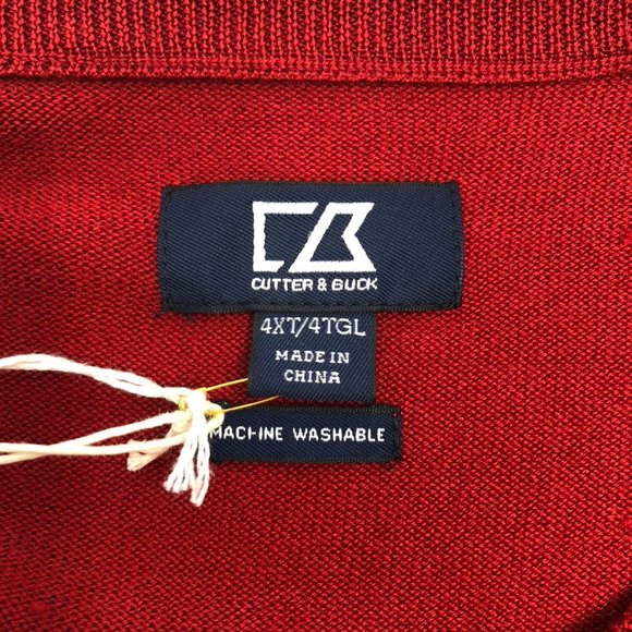 Cutter & Buck Men's Douglas V-Neck Washable Wool - Picture 2 of 7